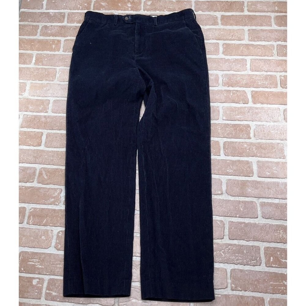 Lauren Ralph Lauren Pants Men 34W x‎ 32L Blue Corduroy Chino Straight Leg Cotton